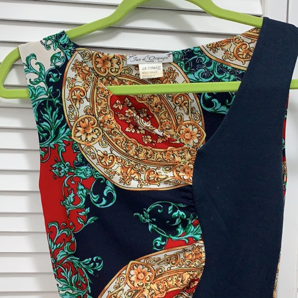 👗🇫🇷2 for $80 Jus D’orange Paris élégante one of kind dress made in France - Picture 2 of 5